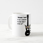 Ukulele gewachsen herauf Spaß Kaffeetasse (Vorderseite Links)