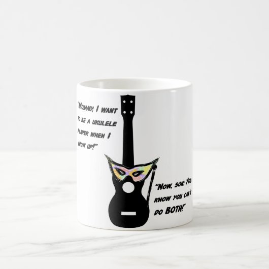 Ukulele gewachsen herauf Spaß Kaffeetasse (Mittel)