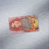 Ukulele Girl Magnetische Visitenkarte (Beispiel)