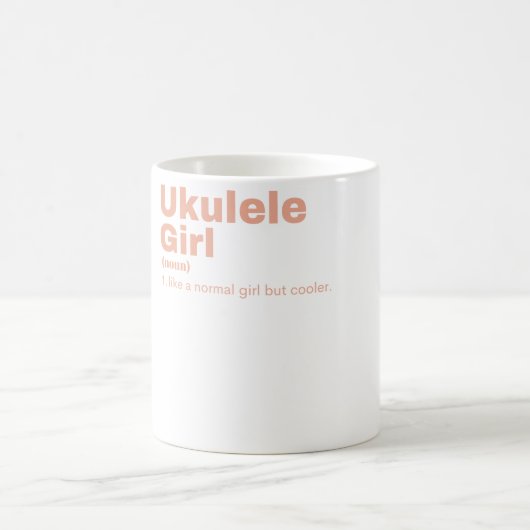 Ukulele Girl - Ukulele  Kaffeetasse (Mittel)