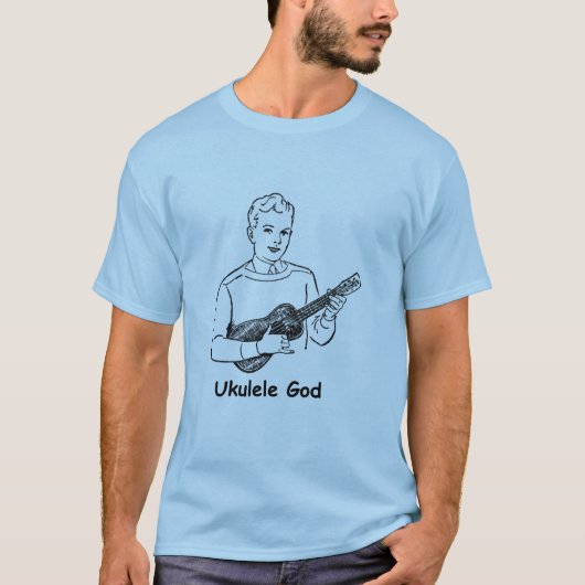 Ukulele-Gott T-Shirt (Vorderseite)