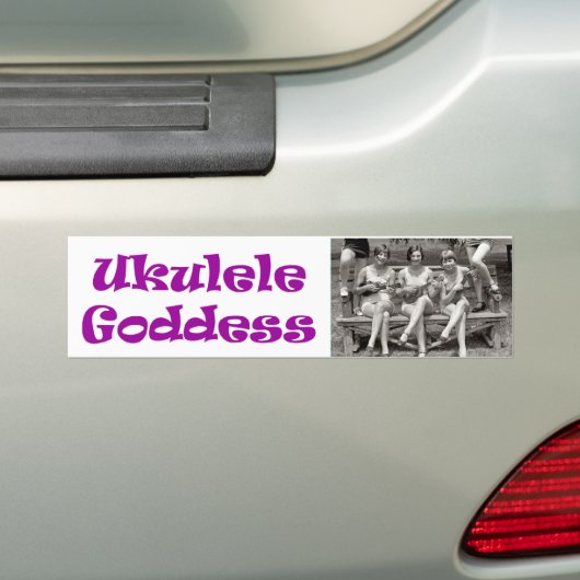 Ukulele-Göttin Autoaufkleber (Auf Auto)