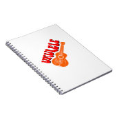 Ukulele Groovy Text Art Notizblock (Rechte Seite)