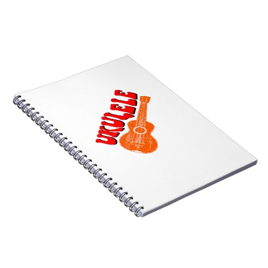 Ukulele Groovy Text Art Notizblock (Rechte Seite)