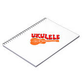 Ukulele Groovy Text Art Notizblock (Linke Seite)