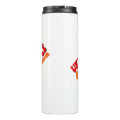 Ukulele Groovy Text Art Thermosbecher (Rückseite)