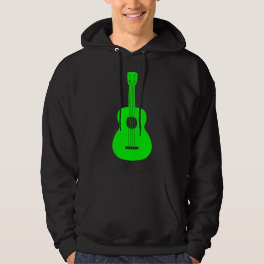 Ukulele - Grün Hoodie (Vorderseite)