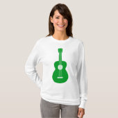 Ukulele - grün T-Shirt (Vorne ganz)