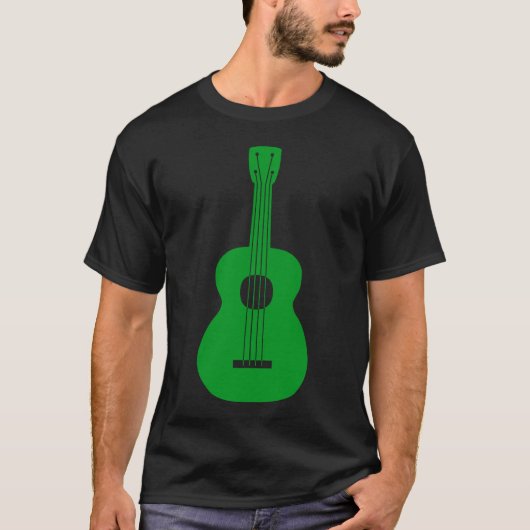 Ukulele - grün T-Shirt (Vorderseite)