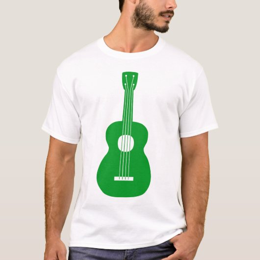 Ukulele - grün T-Shirt (Vorderseite)