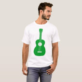 Ukulele - grün T-Shirt (Vorne ganz)