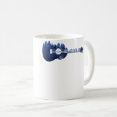 Ukulele Guitar Forest Silhouette Landscape Trees M Kaffeetasse (VorderseiteRechts)