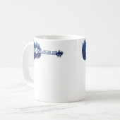 Ukulele Guitar Forest Silhouette Landscape Trees M Kaffeetasse (Vorderseite Links)