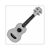 Ukulele Gummistempel (Prägung)