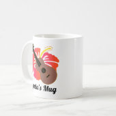 Ukulele Hawaiian Music Lover Geschenk Kaffeetasse (Vorderseite Links)