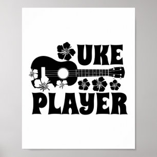 Ukulele Hawaiian Musiker Poster