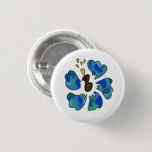Ukulele Hibiskus Button (Vorne & Hinten)