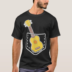Ukulele In meiner Pocket Uke Gitarre spielende Mus T-Shirt