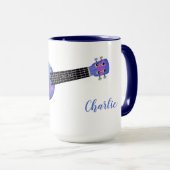 Ukulele individuelle Name Tasse (VorderseiteRechts)
