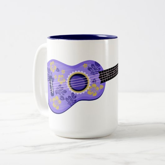 Ukulele individuelle Name Tasse (Vorderseite Links)