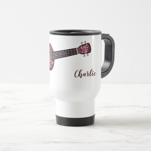 Ukulele individuelle Name Tasse (VorderseiteRechts)