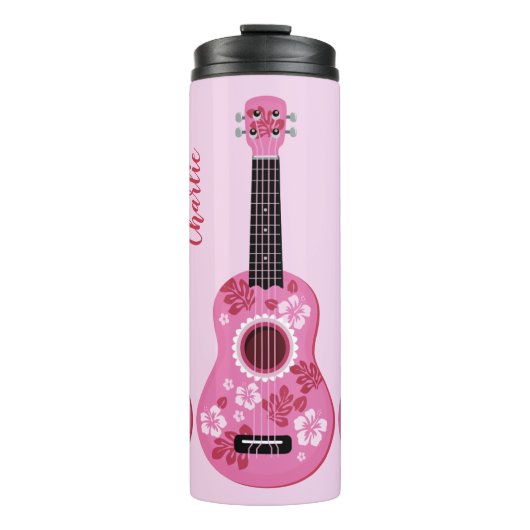 Ukulele individuelle Name tumbler Thermosbecher (Vorderseite)