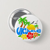 Ukulele-Insel-Logo Button (Vorne & Hinten)