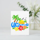 Ukulele Island Logo Postkarte (Stehend Vorderseite)