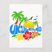 Ukulele Island Logo Postkarte (Vorderseite)