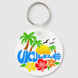 Ukulele Island Logo Schlüsselanhänger