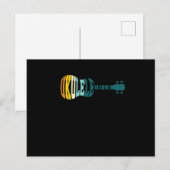 Ukulele ist Liebe Uke Gitarre akustisches Musikges Postkarte (Vorne/Hinten)