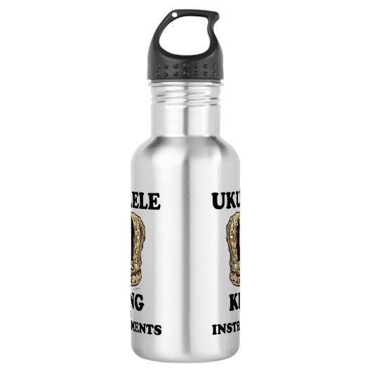 Ukulele King of Instruments Edelstahlflasche (Vorderseite)