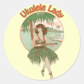Ukulele Lady #1 Sticker (Vorderseite)
