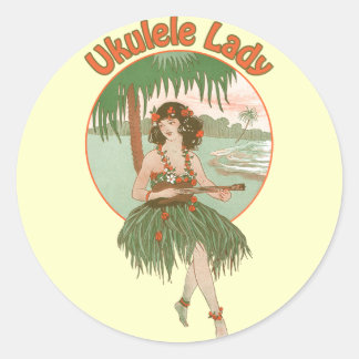 Ukulele Lady #1 Sticker