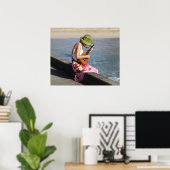 Ukulele Lady in Hawaii Poster (Heimbüro)