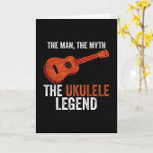 Ukulele Legend Karte (Gelbe Blume)