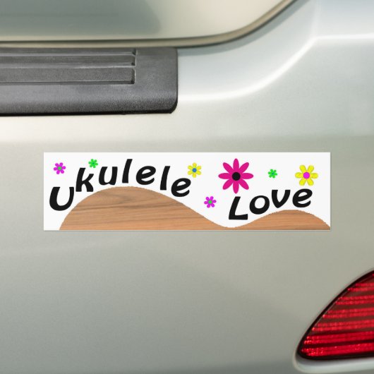 Ukulele-Liebe Autoaufkleber (Auf Auto)