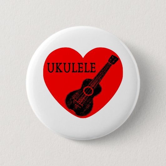Ukulele Liebe Button (Vorderseite)