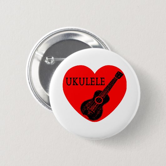 Ukulele Liebe Button (Vorne & Hinten)