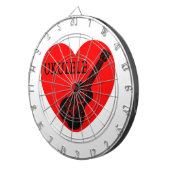 Ukulele Liebe Dartscheibe (Vorderseite rechts)