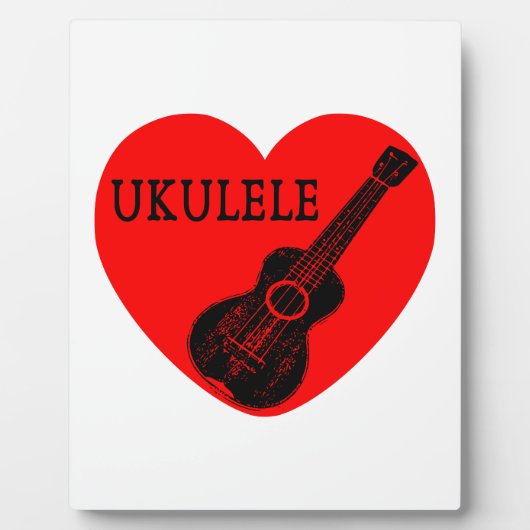 Ukulele Liebe Fotoplatte (Vorderseite)