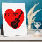 Ukulele Liebe Fotoplatte (Seite)