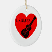 Ukulele Liebe Keramikornament (Rechts)