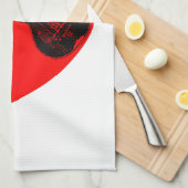 Ukulele Liebe Küchentuch (Viertel Falte)