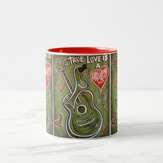 Ukulele Liebe Tasse (Mittel)