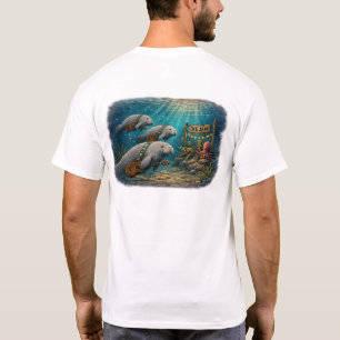 Ukulele Life™ - 3 Manatees Unterwasser-Uke-Jam T-Shirt