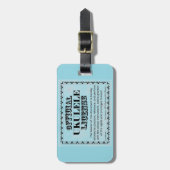 Ukulele-Lizenz Gepäckanhänger (Vorderseite vertikal)