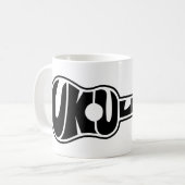 Ukulele-Logo Kaffeetasse (Vorderseite Links)