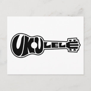 Ukulele-Logo Postkarte