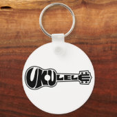 Ukulele-Logo Schlüsselanhänger (Vorderseite)